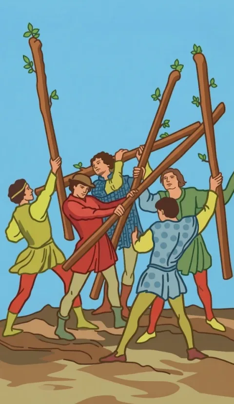Five of Wands